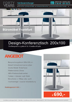 Angebot Besprechungstisch aus der Kollektion Büromöbel Frankfurt von der Firma HKB Büroeinrichtungen GmbH Husu