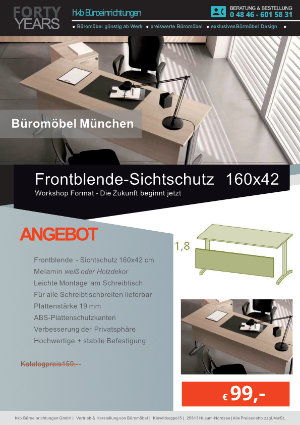 Angebot Sichtschutz aus der Kollektion Büromöbel München von der Firma HKB Büroeinrichtungen GmbH Husum