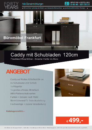 Angebot Caddy mit Schubladen aus der Kollektion Büromöbel Frankfurt von der Firma HKB Büroeinrichtungen GmbH Husu