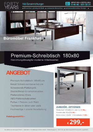 Angebot Schreibtisch aus der Kollektion Büromöbel Frankfurt von der Firma HKB Büroeinrichtungen GmbH Husu