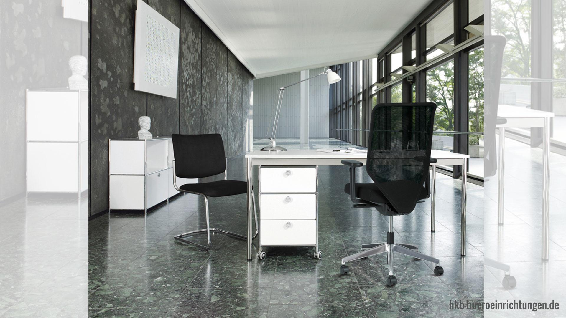 Büromöbel Metall Grossraumbüro - hochwertige Metallmöbel