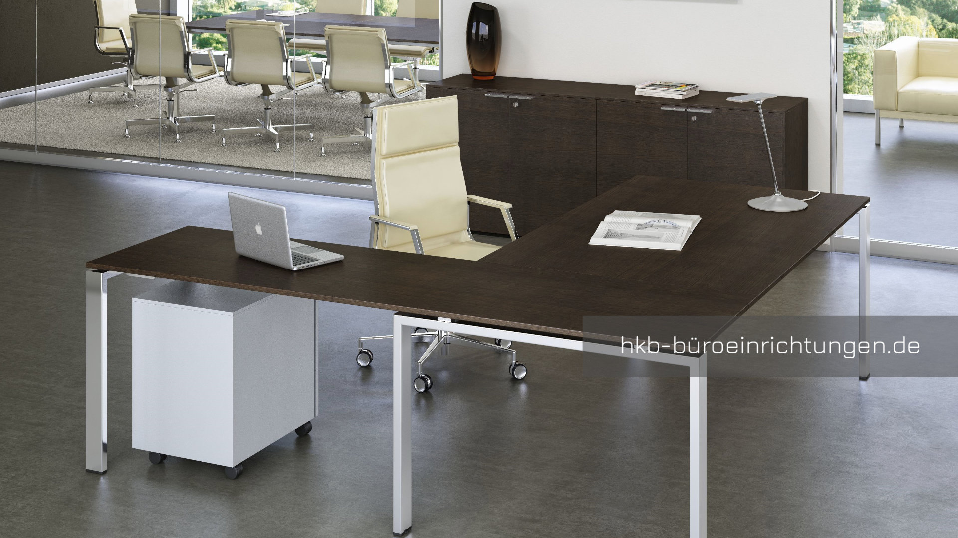 Chefbüro Platinum 4 - exklusive Büromöbel