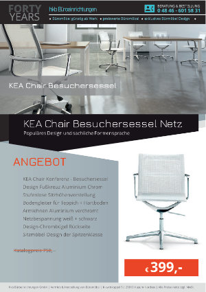 Angebot KEA Chair Besuchersessel Netz aus der Kollektion Bürosessel KEA Chair von der Firma HKB Büroeinrichtungen GmbH Husum