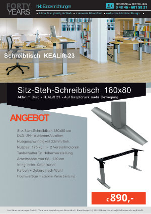 Angebot Sitz-Steh-Kombination für Profis aus der Kollektion Büromöbel Günstig von der Firma HKB Büroeinrichtungen GmbH Husum