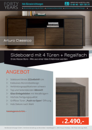 Sideboard mit viel Stauraum für das Büro