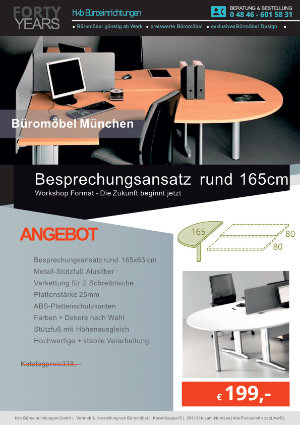 Angebot Besprechungsansatz aus der Kollektion Büromöbel München von der Firma HKB Büroeinrichtungen GmbH Husum